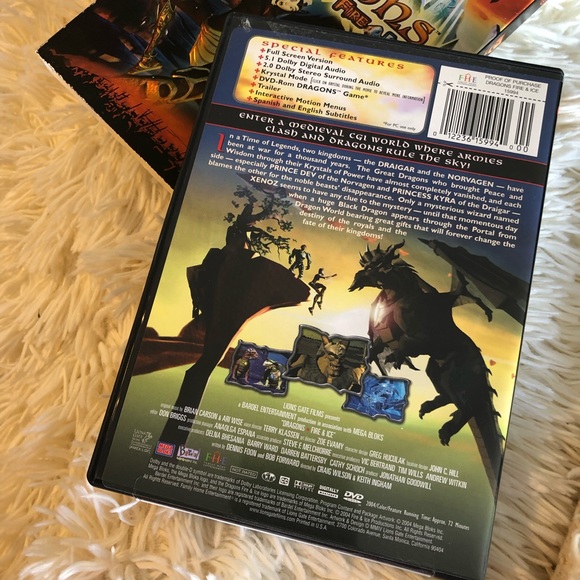 🎉 5/$15 🎉 DRAGONS FIRE & ICE DVD - Picture 2 of 6